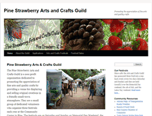 Tablet Screenshot of pinestrawberryartscrafts.com